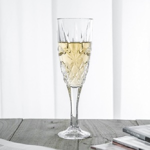 Copa de Vidrio de Soda-Lima de Tallo Alto de Lujo al por Mayor, sin Plomo, para Flautas, 200 ml, Transparente, Clásica y Elegante para Celebraciones - Product Image 1