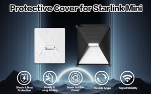 Custodia in silicone per dispositivo Starlink da esterno, prodotto OEM di fabbrica, <span class=keywords><strong>con</strong></span> ventosa, protezione solare per tetto, <span class=keywords><strong>copertura</strong></span> per montaggio Starlink Mini - Product Image 3