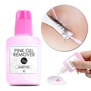 Jaunty Sky Private Label Professional Eyelash Gel Remover Eyelash Extension Glue Remover Custom Box Eyelash Glue Remover