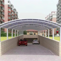 Abri de voiture personnalisable en alliage d'aluminium de qualité supérieure, imperméable, pour garages résidentiels extérieurs et usage domestique, idéal pour le stationnement des voitures