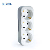 Adaptateur Électrique Automatique Réglable 3 Broches pour Prises Françaises et Allemandes, Convertisseur de Sécurité UE 16A 250V avec Protection Contre les Surtensions et les Sous-tensions