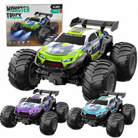 Camion monstre tout-terrain RC 2,4G à l'échelle 1:20, voiture de course télécommandée, jouet électrique à grandes roues pour enfants