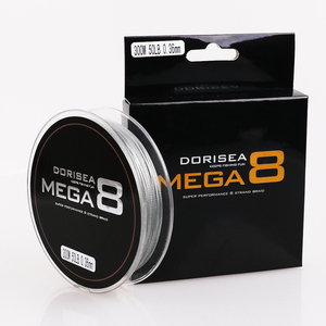 สายเบ็ดตกปลา Dorisea Mega 8เส้นลวด PE แบบมัลติฟิลาเมนต์ถัก10-100LB X8ยาว300เมตรสำหรับสายน้ำในทะเลสาบ - Product Image 1
