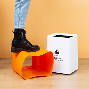 Poubelle rectangulaire Feidash à dessus ouvert, design adorable pour la maison, le bureau, la cuisine, le salon - Product Image 3