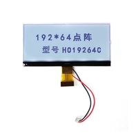 Écran LCD à matrice de points graphique monochrome FSTN/DFSTN 14 broches 192x64 COG OEM ODM