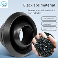 Diffuseur d'air noir rotatif et réglable pour climatisation centrale, avec sortie d'air à jet sphérique pour aéroports et gares