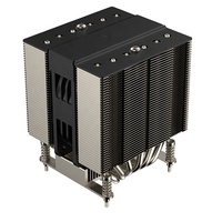 COOLSERVER CS-1700-4UR29 Radiateur de serveur CPU haute puissance à 6 caloducs de 13e génération, refroidisseur d'air avec ventilateur PWM à double roulement à billes et contrôle de vitesse