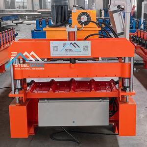 Petit pain trapézoïdal de feuille de toiture de l'acier 840 IBR de couleur à grande vitesse populaire du Cameroun formant la machine - Product Image 3