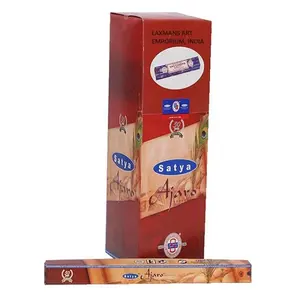 New Popular Satya Brand Ajaro Perfumed Hand Rolled Incense Sticks Square Pack Wholesale Supplier From India