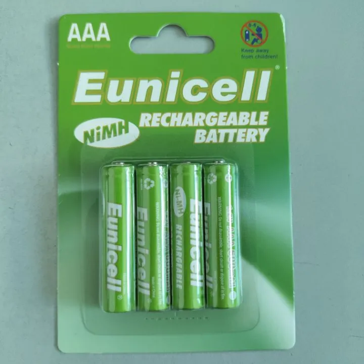 Eunicell aaa 600mah 1.2v ni-mh rechargeable battery