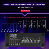 Pédale de guitare multi-effets Cube Baby avec Delay Chorus Phaser Reverb - Accessoire d'instrument de musique