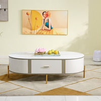 FB0017 meubles de salon de luxe dernier ensemble de table basse en or ensemble de meuble tv