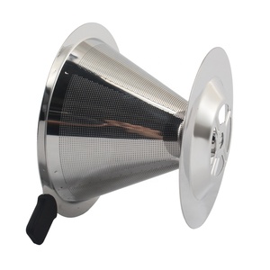 ที่กรองกาแฟทรงกรวยหยดทำจากสแตนเลส - Product Image 5