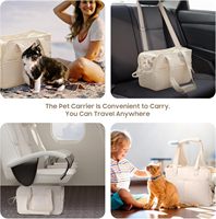 Sac à dos de transport pour animaux de compagnie en polyester écologique de luxe, pour chiens et chats, petits chiens, souple, pliable, lavable, respirant, imperméable