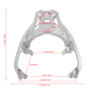 Soporte para Portaequipajes Trasero de Motocicleta, Estante de Aluminio para Carga Trasera, Compatible con C400GT <span class=keywords><strong>C400X</strong></span> - Product Image 2
