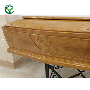 Cofano Funebre Stile Cristiano Europeo in Legno di Paulownia per Cremazione, Bara a Prezzo d'Ingrosso - Product Image 5
