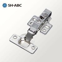SH-ABC Bisagra de cierre suave ajustable de acero laminado en frío para herrajes de instalación de puertas de armarios de cocina y roperos
