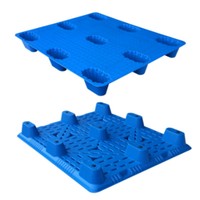 Palettes plates à neuf pattes, vente en gros, pour la logistique et l'entreposage, plaques de protection anti-humidité moulées par soufflage, palettes en plastique