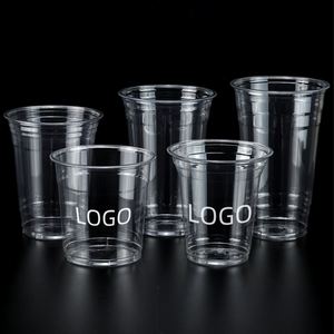 Vasos PET Transparentes Personalizados de Diferentes Estilos, Excelente Calidad, Ecológicos, Impresos a Medida, 98 mm, 12-24 oz, para Bebidas para Llevar, Café, Agua Mineral - Product Image 4