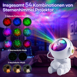 Vente en gros de veilleuses à LED pour enfants projection de ciel étoilé avec pour astronautes personnages roman veilleuse nébuleuse étoiles - Product Image 4