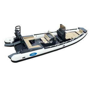 قارب رياضي جديد من هيديا لعام 2025 طراز RIB 760 أوركا بطول 25 قدمًا مصنوع من الهيبالون والألومنيوم بهيكل عميق على شكل V قابل للنفخ لنقل الركاب - Product Image 3