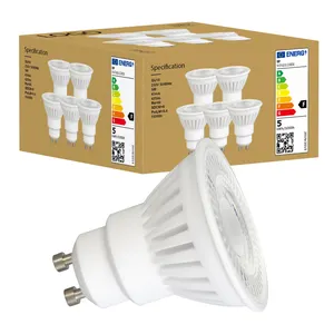 Factory 38/60/120 Degree 8W 110lm/W 1000lm led lampara ceramic housing led bulb GU10 module spotlight gu10 led light