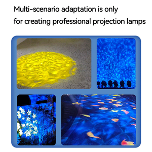 IP66wallウォッシャーライトカスタムロゴGoboダイナミックウォーター効果アミューズメントパーク用高解像度LEDフロア投影ライト - Product Image 5