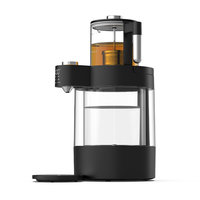 Samovar Électrique Hotsy 3L+0.8L à Chauffage Rapide en Verre de Haute Qualité, Bouilloire à Thé Turque Instantanée, Théière en Verre
