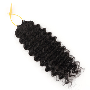 Hot Nhà cung cấp Cheveux naturels Trinh Nữ lớp biểu bì phù hợp tóc sâu sóng lông Crochet phần mở rộng tóc con người 18inch cho phụ nữ - Product Image 2