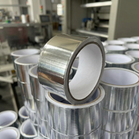 Ruban adhésif en aluminium pour conduit de retour d'air froid 48 mm x 20 m pour la réparation de la climatisation, l'isolation thermique et l'étanchéité des conduites de fournaise domestique