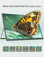 245' 2K LCD computerscherm 165Hz voor monitor 1440P QHD 100% sRGB IPS met standaard voor laptop/pc/Mac/gaming