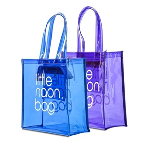 Hot Selling Jelly Transparent Clear Stadium <strong>Bag</strong> <strong>Large</strong> Capacity Colorful Waterproof PVC Plastic Vinyl Candy Tote <strong>Bag</strong> <strong>Cosmetic</strong> <strong>Bag</strong> - Product Image 2