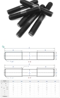 B3 Bolt C276 Alloy 400 Stud AISI 304 Stainless Steel Stud Bolt GB Standard Product Category