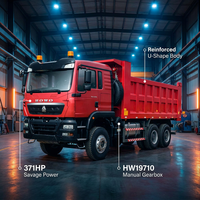 Camion benne basculante d'occasion Sinotruk HOWO TX 6x4 371HP/440HP Diesel Yuchai Euro 2 pour l'exploitation minière 31-40 tonnes Conduite à gauche Robuste 10