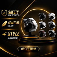 Casque de moto modulaire rabattable intégral certifié 3C DOT pour la conduite quotidienne