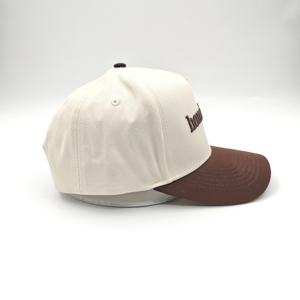 Casquette de baseball vintage tendance à 5 panneaux bicolore en tissu Oxford Dobby avec logo brodé personnalisé unisexe – Vente en gros - Product Image 6