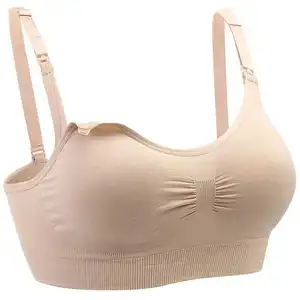 Reggiseno per allattamento traspirante da donna traspirante di alta qualità Plus Size reggiseno premaman senza cuciture Push Up