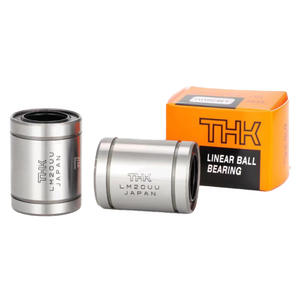 แบริ่งลูกปืนเพลาเชิงเส้นบูชตลับลูกปืนเม็ดกลมเพลาเชิงเส้น LM25UU LM12UU LM13UU จากญี่ปุ่น - Product Image 1