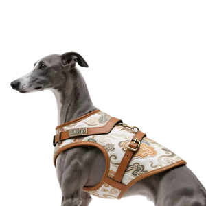 <span class=keywords><strong>Harness</strong></span> Taktis Kulit Mewah Kustom OEM, <span class=keywords><strong>Harness</strong></span> Anjing Besar Nyaman Tanpa Tarik - Product Image 6