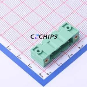 MC-PA7.62V03-F-0001 Plug-in Terminal Block Through hole,P=7.62mm Board-to-Board / Socket - Closed Screw Fixing 1x3P 7.62mm - Product Image 1