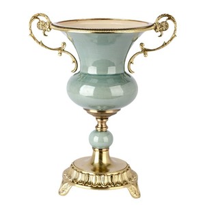 European Style Ceramic Vase Glazed Pottery Tabletop Decor Traditional Design Blue White Porcelain Home Decoration Gift - Product Image 5