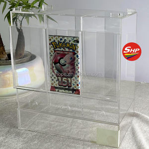 SHP Clear 6 Slot Trading Card Acrílico Booster Pack Dispensador para Pokemon English Japanese Card Glory of Team Rocket Booster Pack - Product Image 2