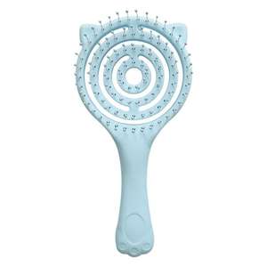 Sisir Ramah Lingkungan Desain <span class=keywords><strong>Rilakkuma</strong></span> Kartun yang Menggemaskan dan Berbulu Lembut dengan Potongan Cakar Kucing untuk Penggunaan di Rumah, Gagang Plastik - Product Image 3