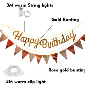 Bannière Joyeux Anniversaire DIY avec Lumière LED de 3m Décoration de Fête pour Fond de Fête Joyeux Anniversaire Décoration de Fête Fournitures - Product Image 3