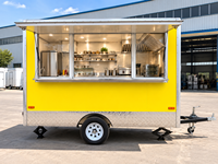 Chariot de nourriture mobile pour hot-dogs, camion de restauration rapide, remorque à vendre