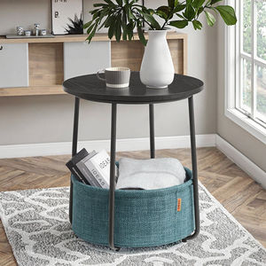 Table basse ovale contemporaine en métal Kinno, couleur macaron, table d'appoint pour canapé, table pour ordinateur portable, meubles pour salon - Product Image 2