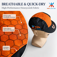 Casquette de cyclisme personnalisée avec logo pour hommes et femmes, respirante, anti-humidité, séchage rapide, pour la course en extérieur et le vélo