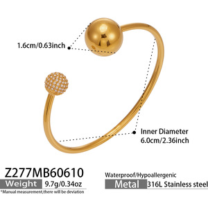 Bracelet tendance pour femme en acier inoxydable 316L hypoallergénique plaqué or 18 carats, étanche, incrusté de zircon, motif <span class=keywords><strong>petit</strong></span> ours, idéal pour cadeau ou soirée - Product Image 5