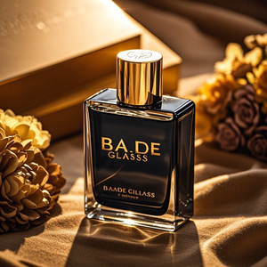 Luxury Clear Crimp Square Empty <b>Perfume</b> Spray <b>Bottle</b> Flat 30ml 50ml 100ml Glass <b>Perfume</b> <b>Bottle</b> with Gold Zamac Metal Cap - Product Image 2