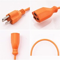 Cable de alimentación NEMA 5-15R 5-15P 16AWG 1M, enchufe de EE. UU., TV de escritorio, Monitor de ordenador, impresora, proyector, parrilla, Cable de extensión de alta calidad